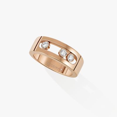 Move Joaillerie Small Pink Gold Diamond Ring