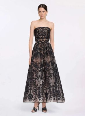 Sequin Embroidered Tulle Dress (D0788NR26TUL02)