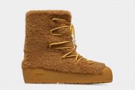 Corviglia Leather Snow Boots In Camel