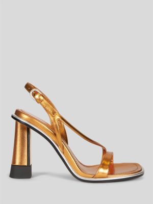 Leather Sandals And Straps (Gold)