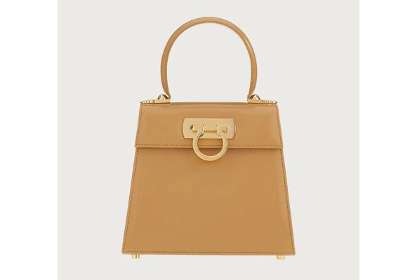 Small Iconic Top Handle Bag (Camel)