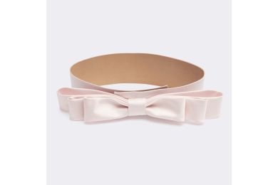 Belt With Pale Pink Bow