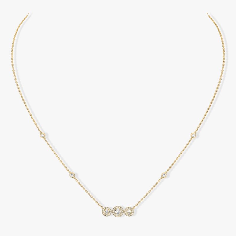 Messika Boutique Abu Dhabi: Joy Trilogy Yellow Gold Diamond Necklace ...