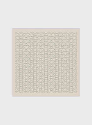 Cotton Silk Shawl (Powder White)