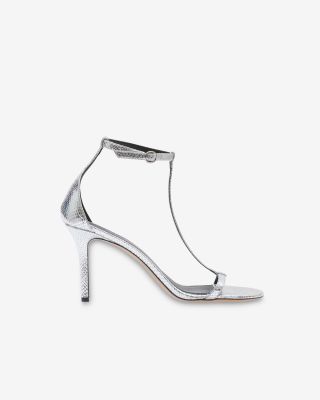 Eonie Silver Leather Sandals