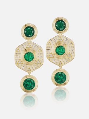 Harwell Godfrey X Muzo Emerald Drop Earrings