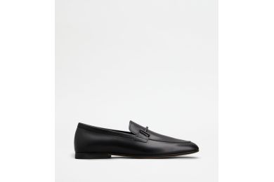 Loafers In Leather (Black)