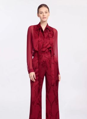 Jacquard & Silk Shirt