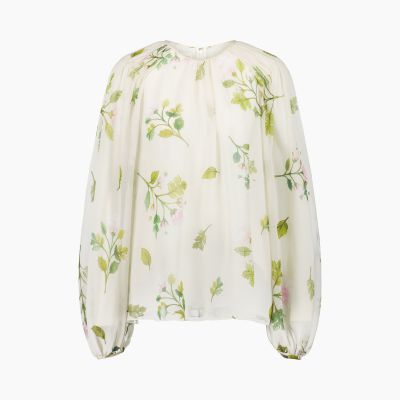 Blouse In Bouquet Of Roses Georgette