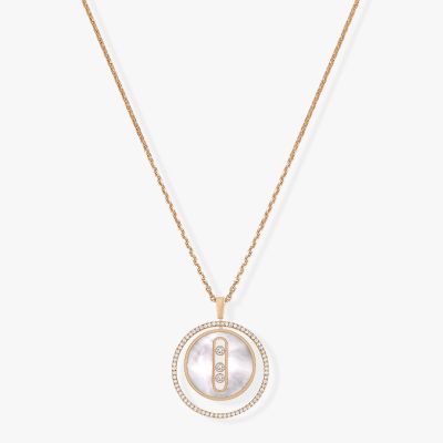White Mother-of-pearl Lucky Move MM Neclace