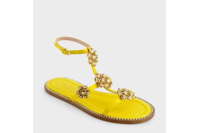 Gold Jaipur Flat Sandals
