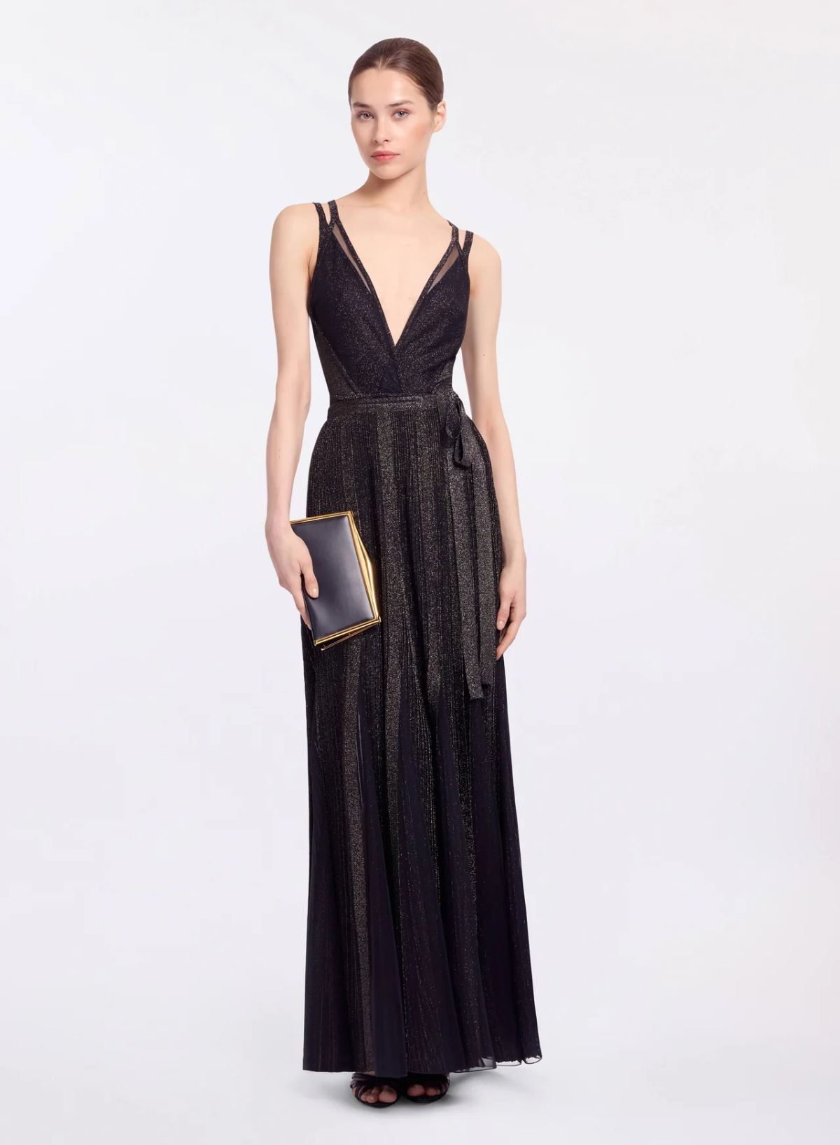 Elie Saab Dubai Mall Boutique: Metallic Knit & Tulle Skirt