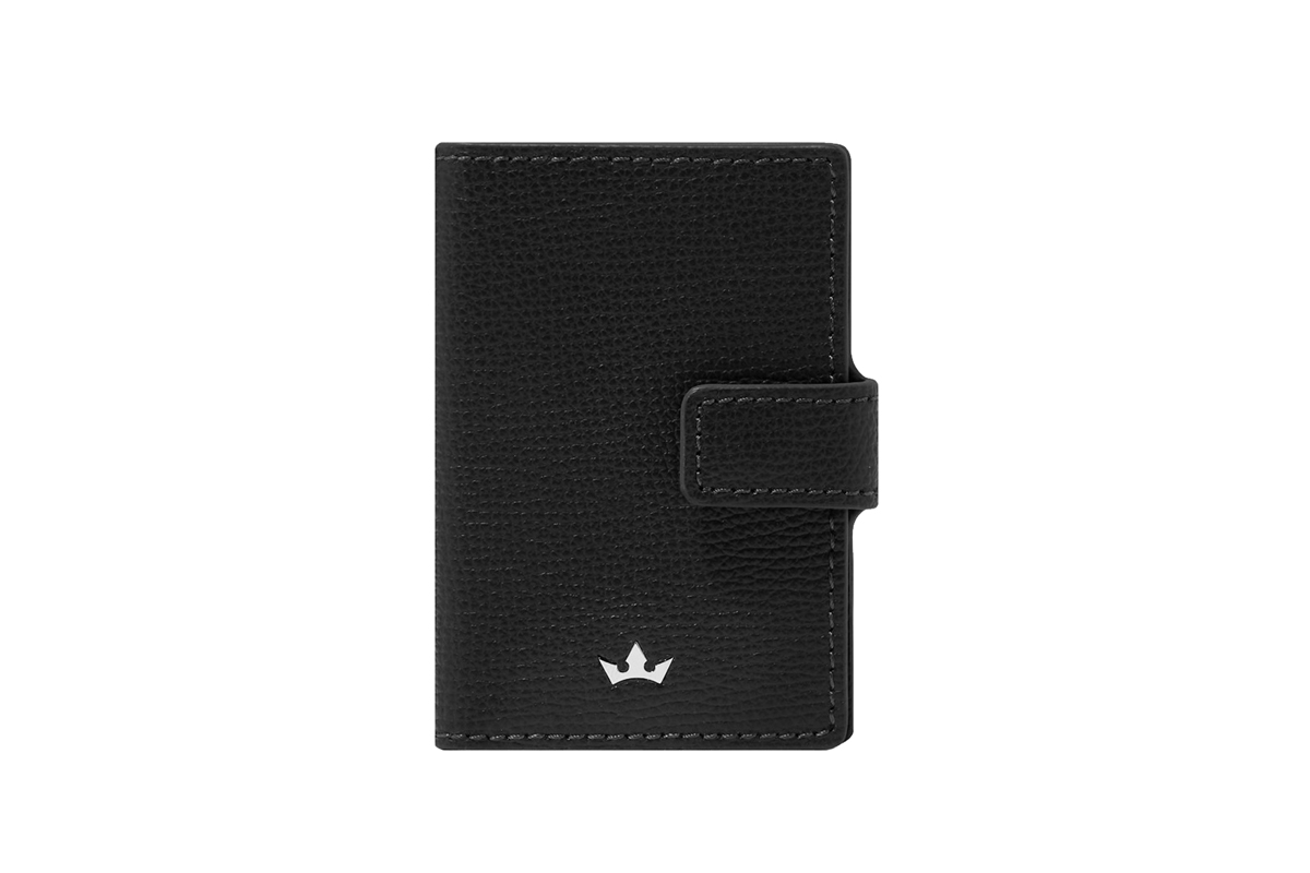 AWARD BUSINESS CARD HOLDER FOR MAN > ITALIAN LEATHER BLACK – RODERER