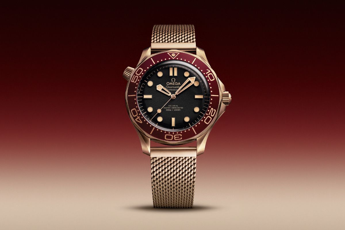 The OMEGA Seamaster Diver 300M In Bronze Gold And Burgundy