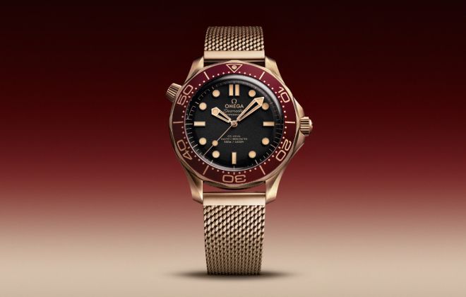 The OMEGA Seamaster Diver 300M In Bronze Gold And Burgundy