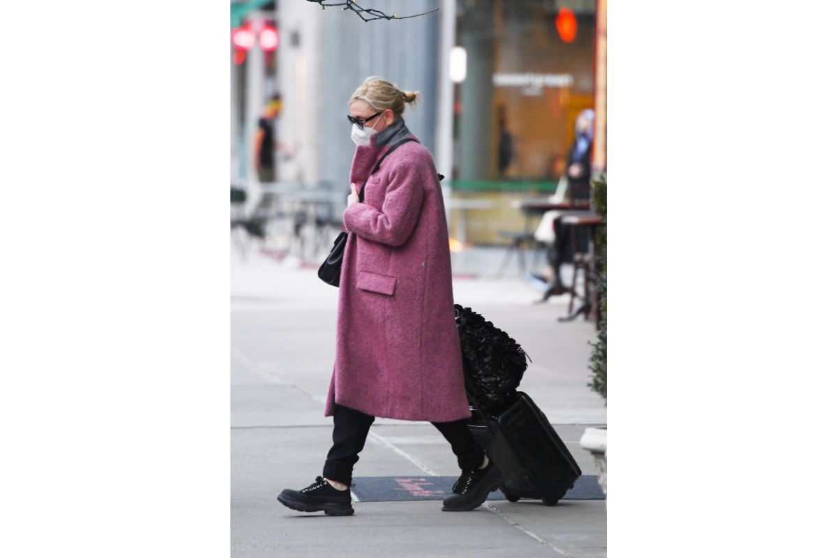 Alexander McQueen: Cate Blanchett Wearing Tread Slick in New York