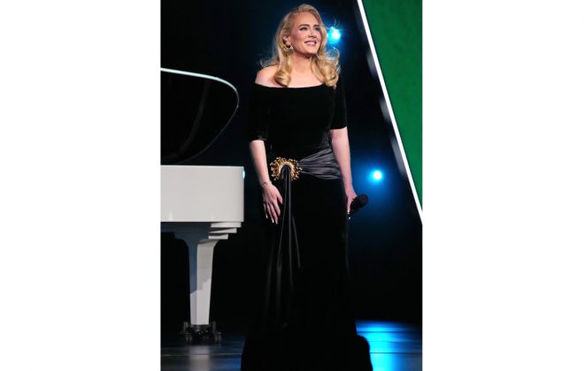 Adele In Custom Schiaparelli Haute Couture At Opening Night Of Las Vegas Residency