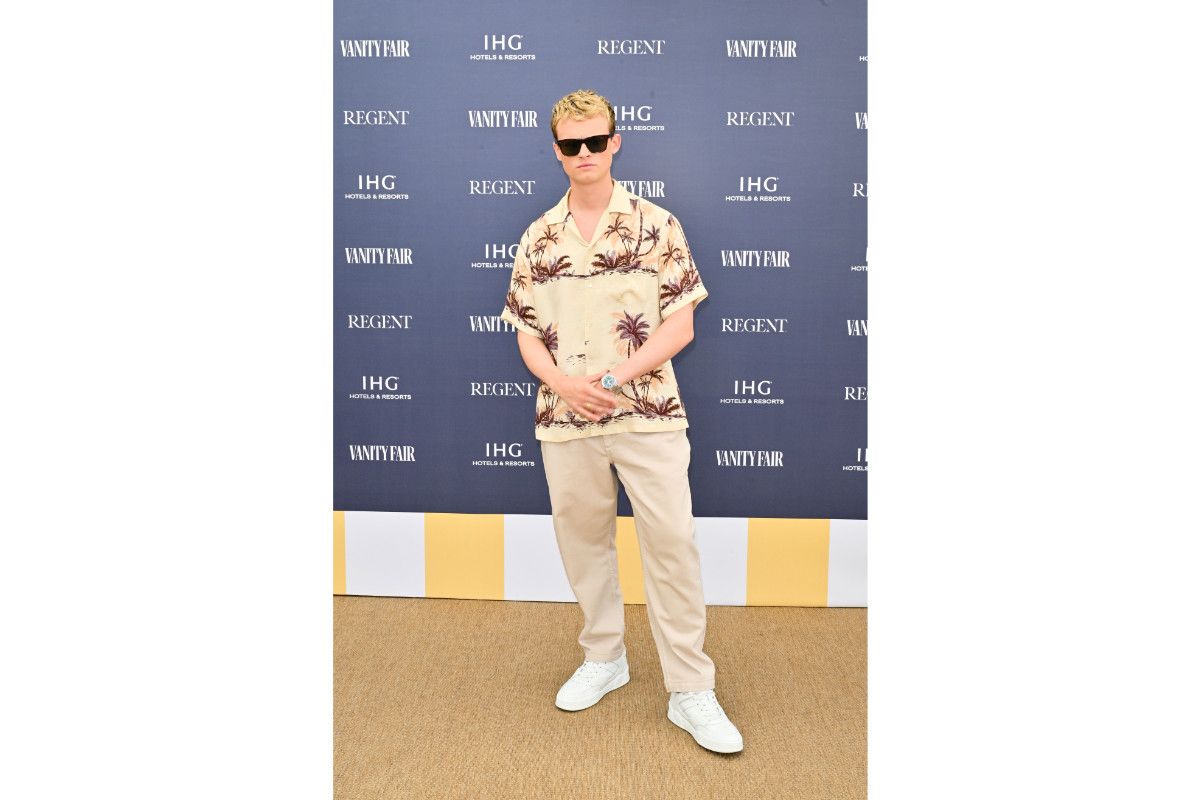 Anson Boon In Celine Homme At The 78th Annual Cannes Film Festival