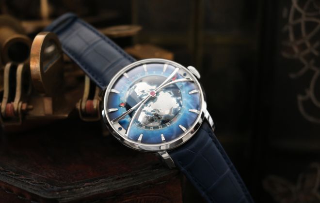 Arnold & Son Presents Its New Globetrotter Platinum Watch - The World Is Made Of New Horizons