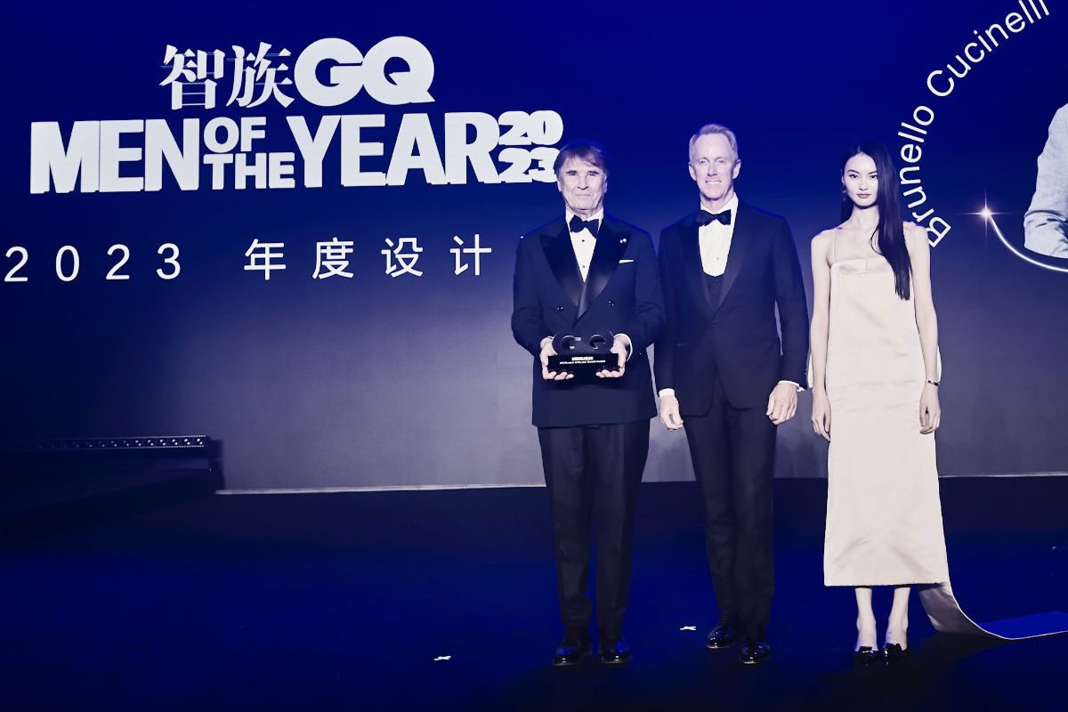 Brunello Cucinelli Receives The “GQ Designer Of The Year 2023” Award In China