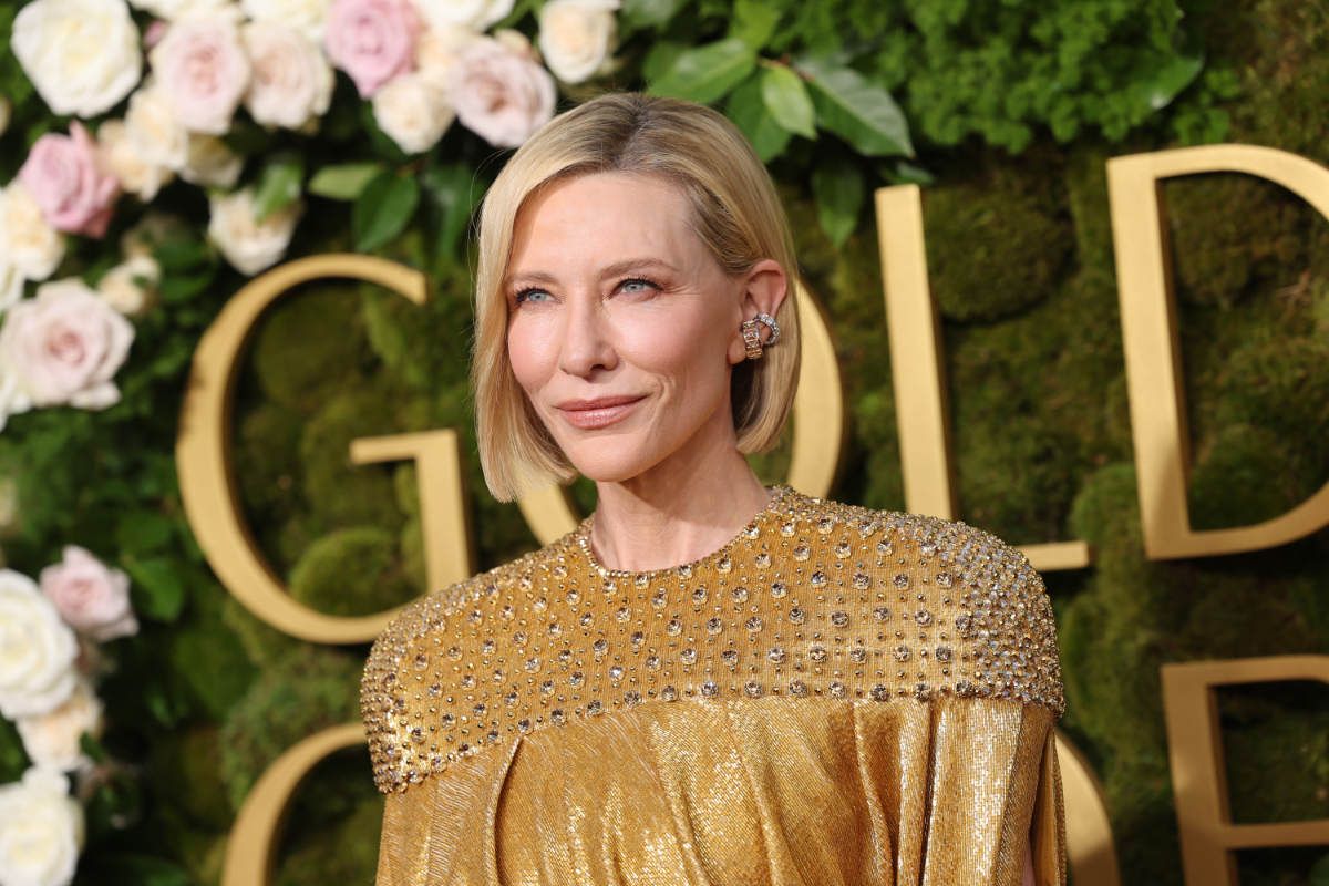 Cate Blanchett In Custom Louis Vuitton At The 82nd Golden Globe Awards