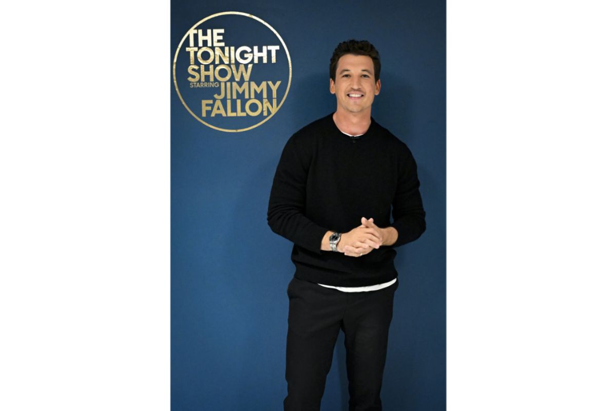 Miles Teller In CELINE HOMME To The Tonight Show Starring Jimmy Fallon