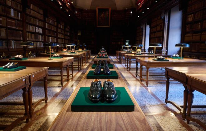 Church’s Unveiled Its New Autumn-Winter 2025 Collection In The Biblioteca Braidense