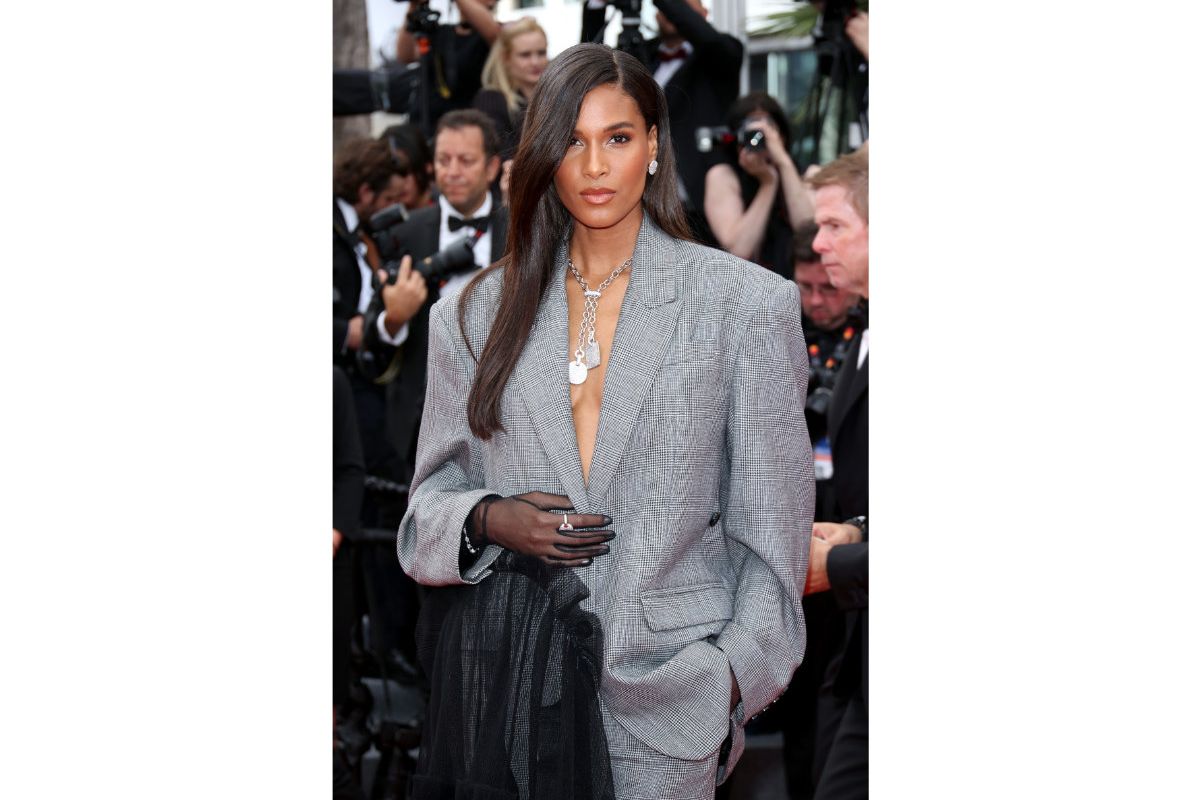 Cindy Bruna In Pomellato At The 76th Cannes Film Festival Opening Ceremony