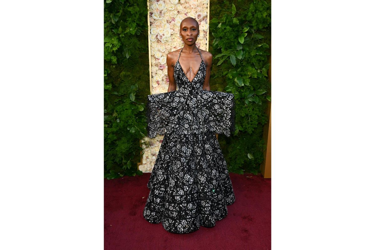 Cynthia Erivo In Louis Vuitton At The 82nd Golden Globe Awards