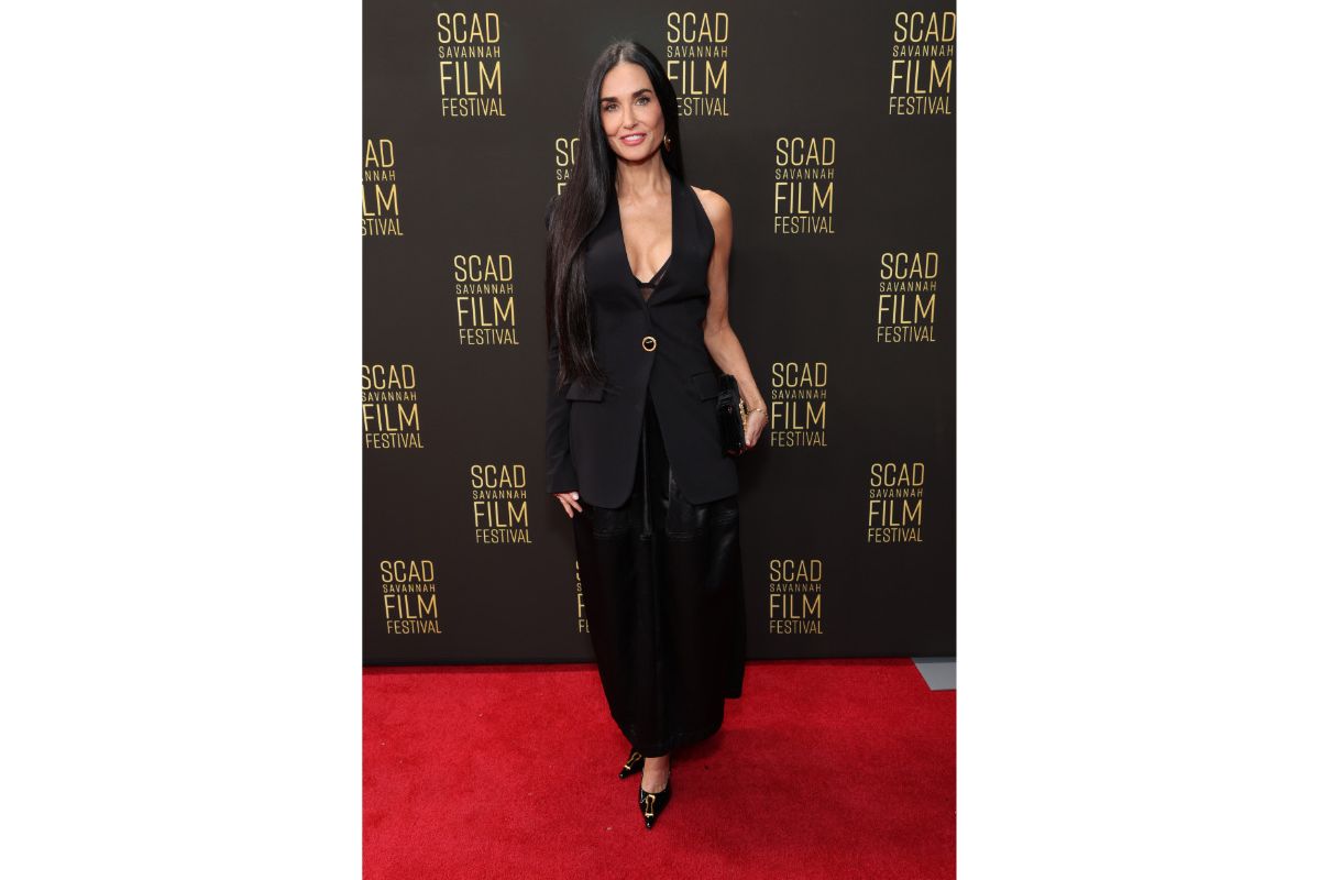 Demi Moore In Schiaparelli At The 27th SCAD Savannah Film Festival