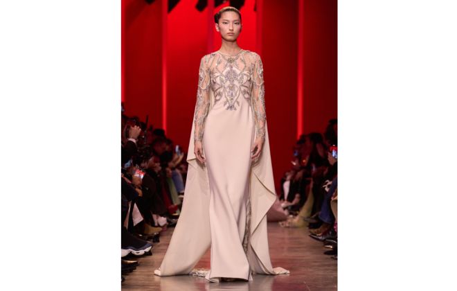 Elie Saab Presents His New Haute Couture Spring/Summer 2024 Collection: A Desert Rose
