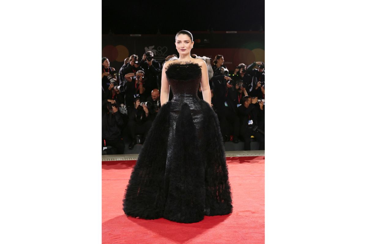 Eve Hewson Stuns In Schiaparelli Haute Couture At The 82nd Venice International Film Festival