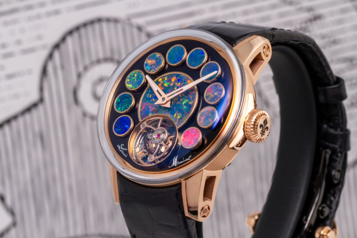 Louis Moinet Presents Its New Geopolis Opal Watch - An Horological Masterpiece In Rainbow Colours