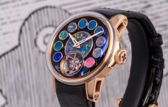 Louis Moinet Presents Its New Geopolis Opal Watch - An Horological Masterpiece In Rainbow Colours