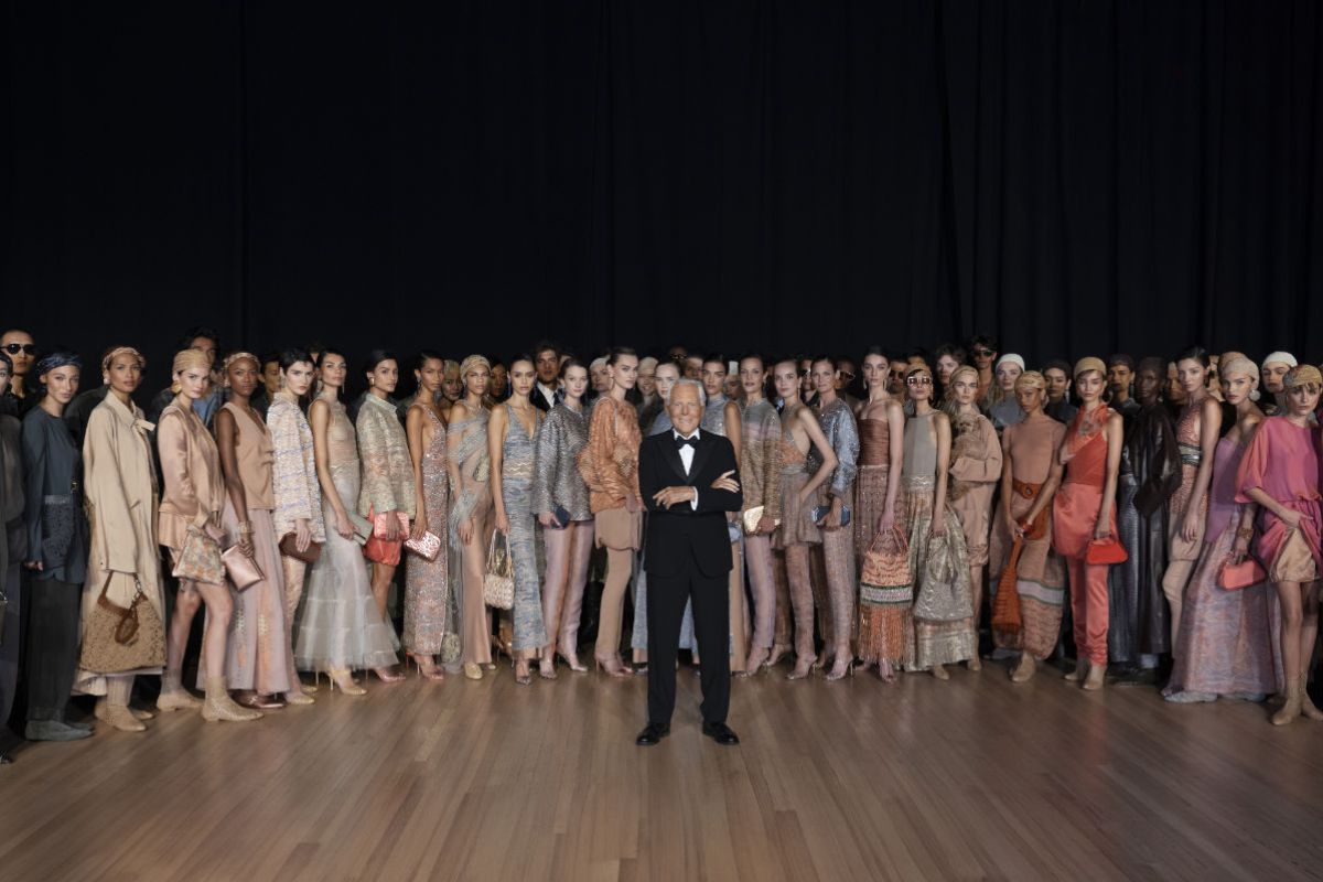 Giorgio Armani Presents His New Spring Summer 2025 Women's Collection: On A Journey