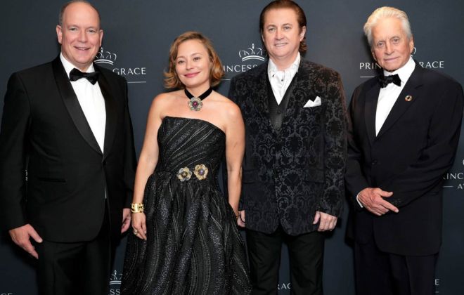 Alex Soldier Designs Princess Grace Award For Michael Douglas