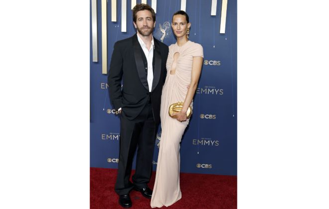 Jeanne Cadieu Radiates In Schiaparelli At The 77th Emmy Awards