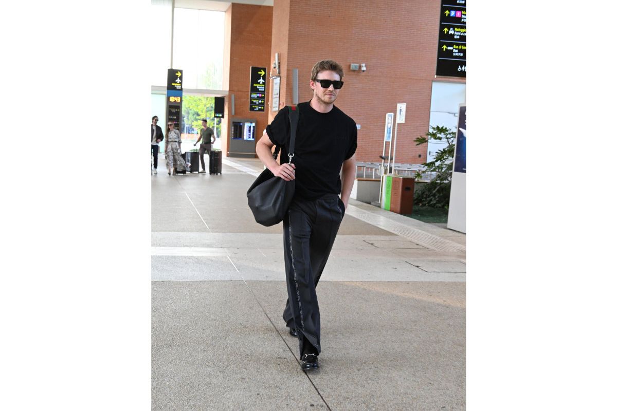 Joe Alwyn In Gucci Arriving At The 81st Venice International Film Festival