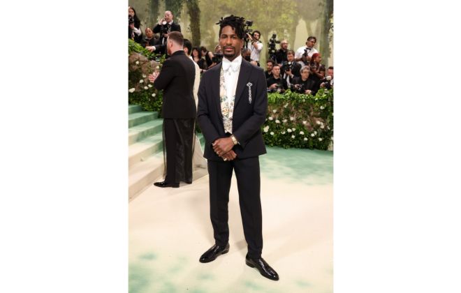 Jon Batiste In Custom Dunhill At The Met Gala 2024