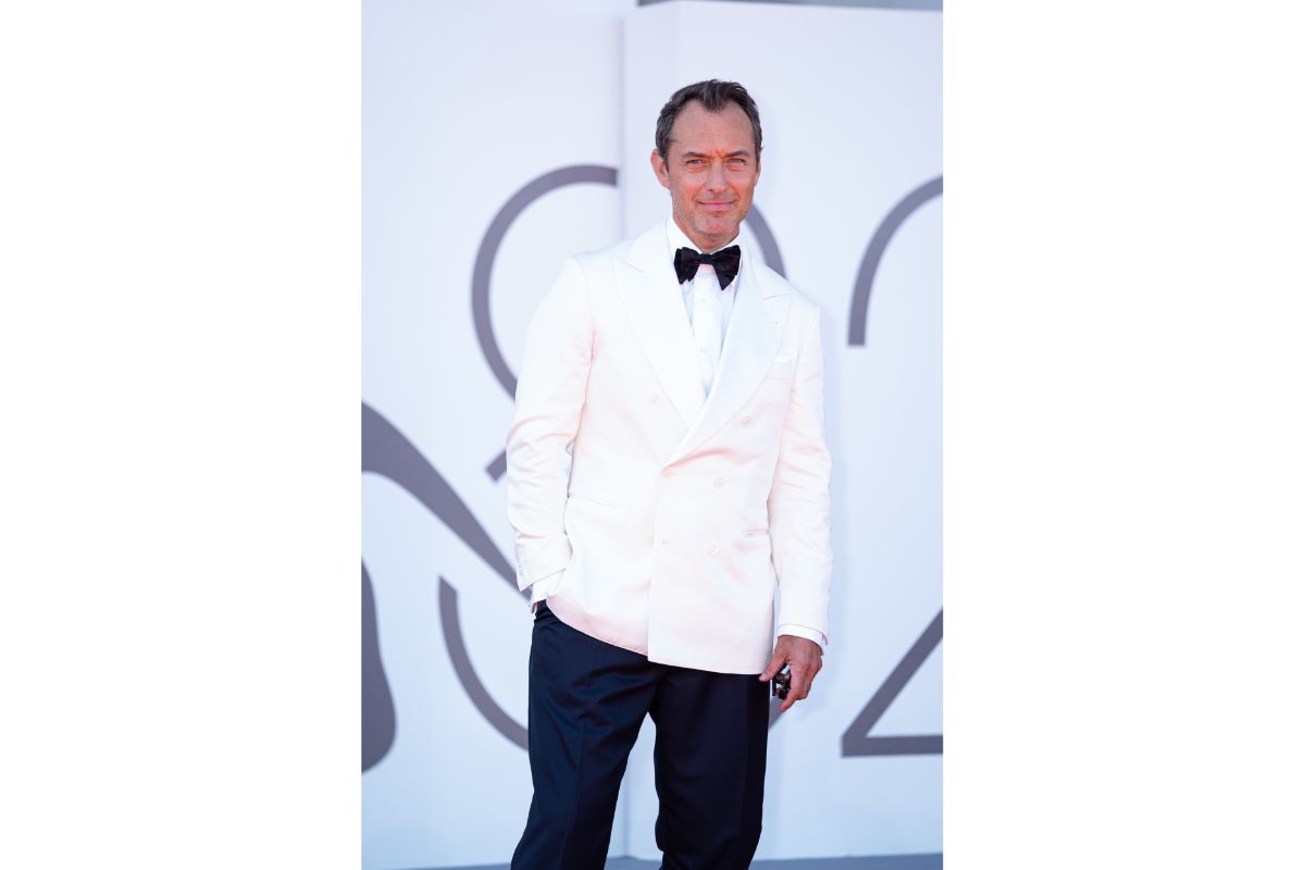 Jude Law Wears Brunello Cucinelli At The 82nd Venice International Film Festival