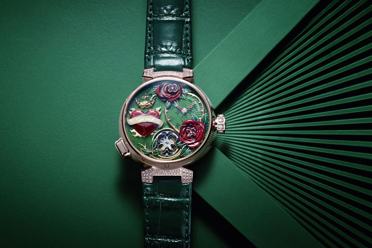 Louis Vuitton Presents Its New Tambour Fiery Heart Automata Watch
