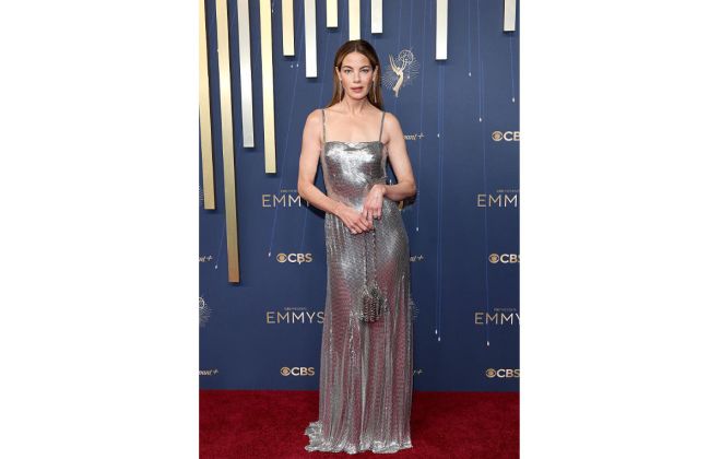 Michelle Monaghan Shines In Custom Rabanne At The 77th Primetime Emmy Awards