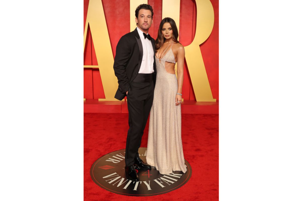 Miles And Keleigh Teller In Celine At The Vanity Fair Oscars Afterparty