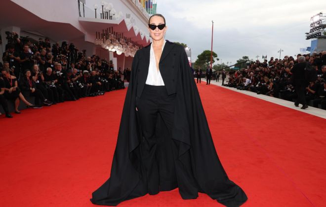 Noomi Rapace Stuns In Alexander McQueen At The Venice Film Festival 2025