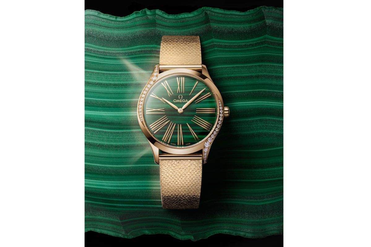 The OMEGA Trésor Is Enlivened With A New Malachite Dial