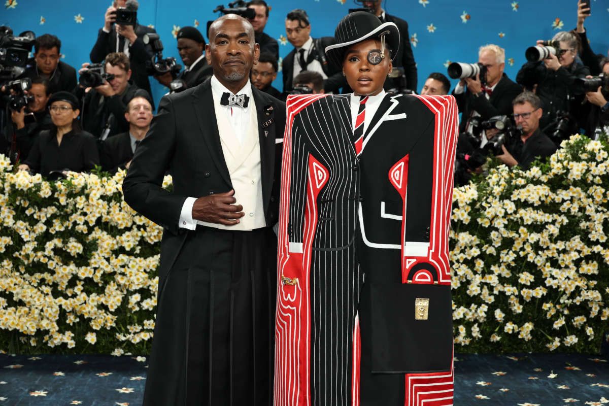 VIPs In Thom Browne At The 2025 MET Gala