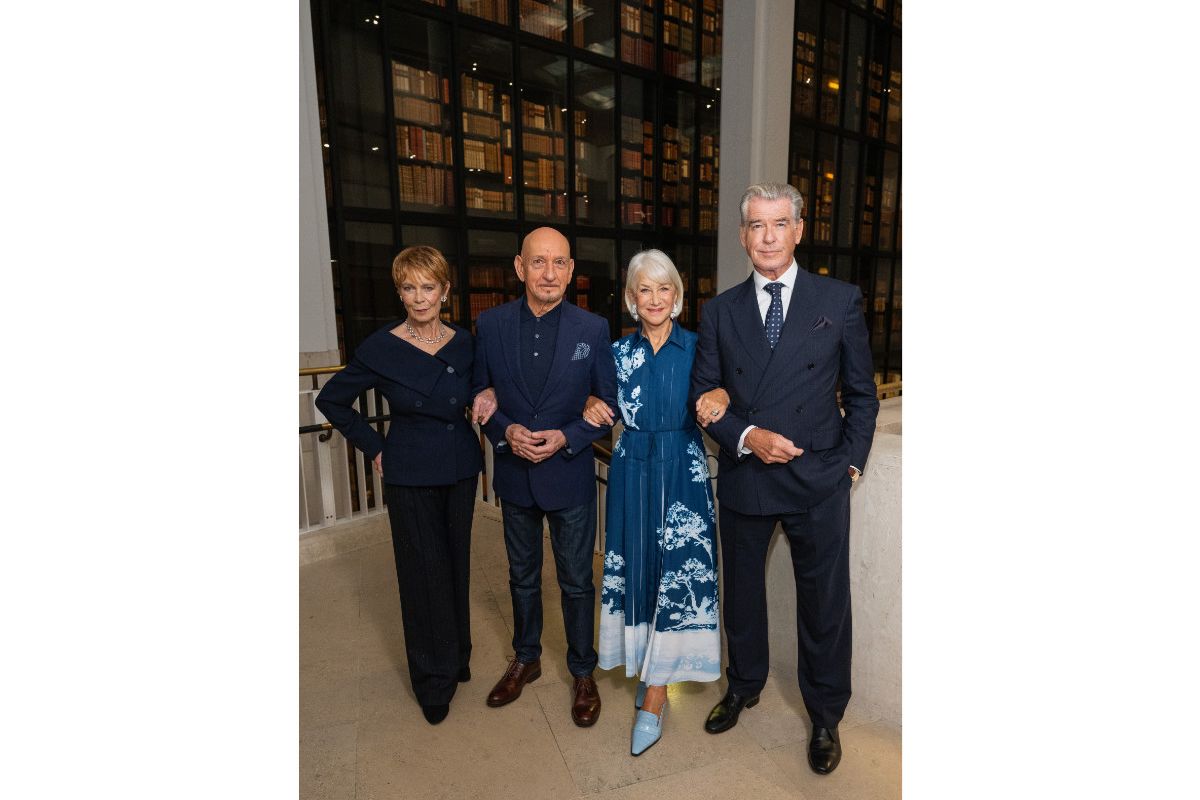 Pierce Brosnan Exudes Timeless Elegance In Dunhill At The British Library