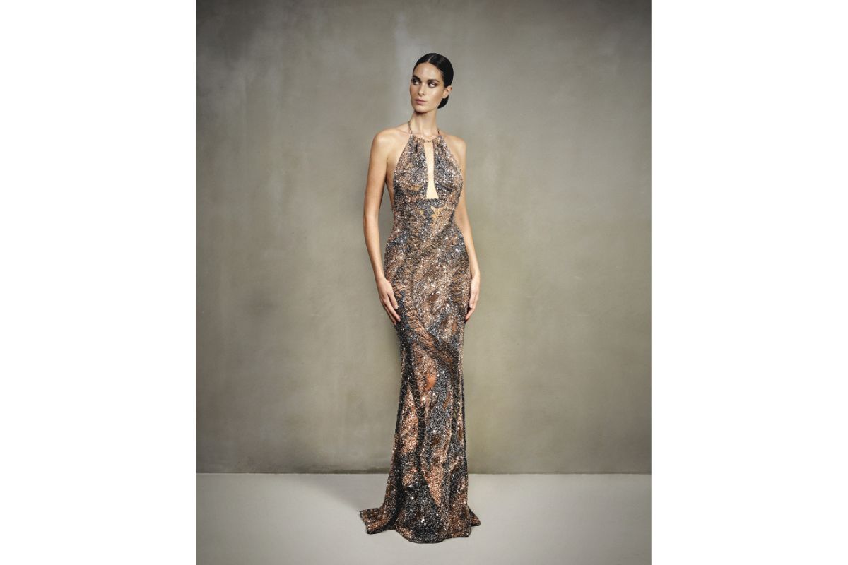 Roberto Cavalli Elevates amfAR Las Vegas Gala With “Divina Africa” Gown