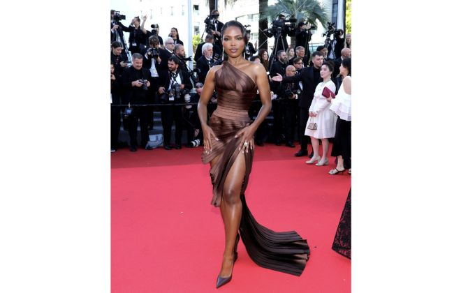 Ryan Destiny In Schiaparelli At The 78th Cannes Film Festival