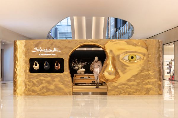 Schiaparelli Unveils Golden Pop-Up At Dubai Mall